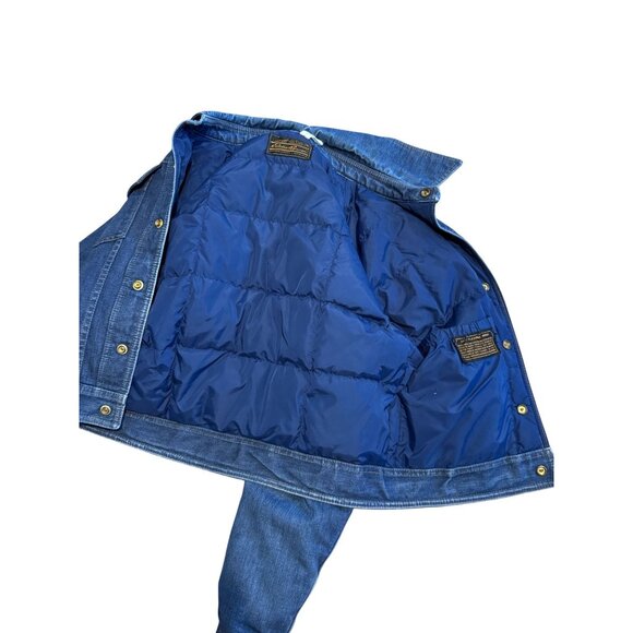 Eddie Bauer Expedition Quilted-Lined Denim Jacket – Made in USA – See Measure - Picture 9 of 15